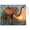 Haft diamentowy - Orientalny słoń i zachód słońca