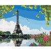Haft diamentowy - WIDOK NA WIEŻĘ EIFFLA ZE STRONY RZEKI
