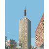 Haft diamentowy - Skyscraper (Wariant płótno bez ramy, Rozmiar 40x50 cm)