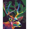Haft diamentowy - Kolorowy jeleń