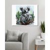 Haft diamentowy - KOALA I MŁODE (Wariant płótno bez ramy, Rozmiar 40x50 cm)