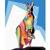 Haft diamentowy - KOLOROWY KANGUR