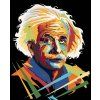 Haft diamentowy - ALBERT EINSTEIN (Wariant płótno bez ramy, Rozmiar 40x50 cm)