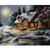 Haft diamentowy - OŚNIEŻONY DOM PO ZMIERZCHU (D. RUSTY RUST)