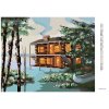 Haft diamentowy - DOMEK NAD WODĄ (D. RUSTY RUST)