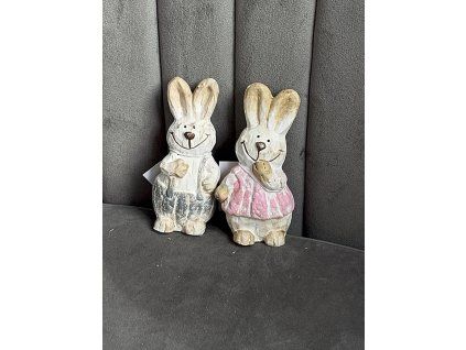 Pár keramických králíků
