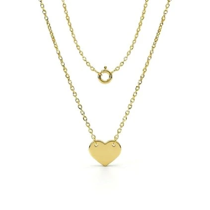 Zlatý náhrdelník s mini srdiečkom CELEBRITY ŽZ