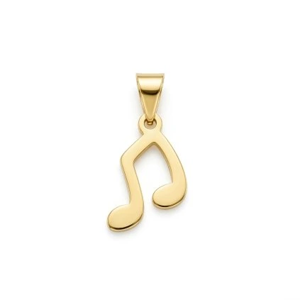 Zlatý prívesok nota