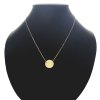 Zlatý náhrdelník s kolieskom