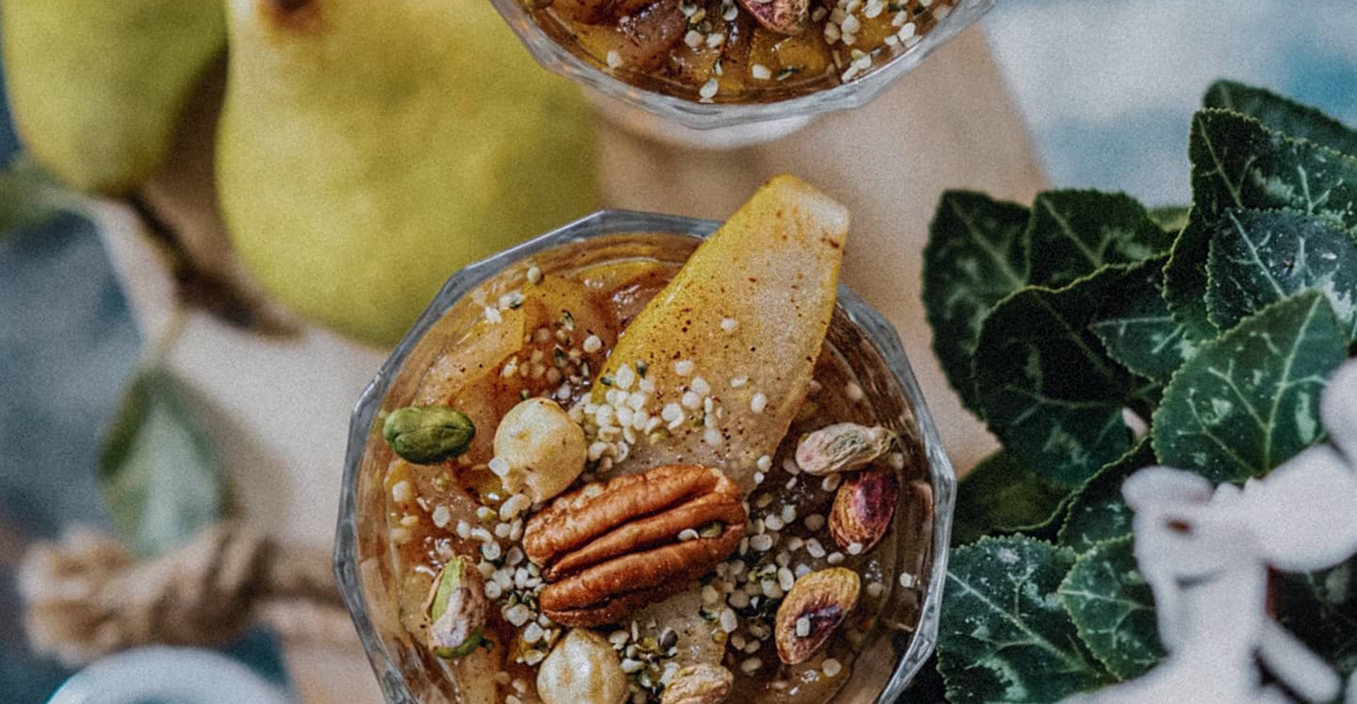 CHIA-PUDDING MIT GRÜTZE AUS BIRNEN, ZIMT UND HONIG- DIANA COMPANY & LEILABLAZ- DIANA IN DER KÜCHE