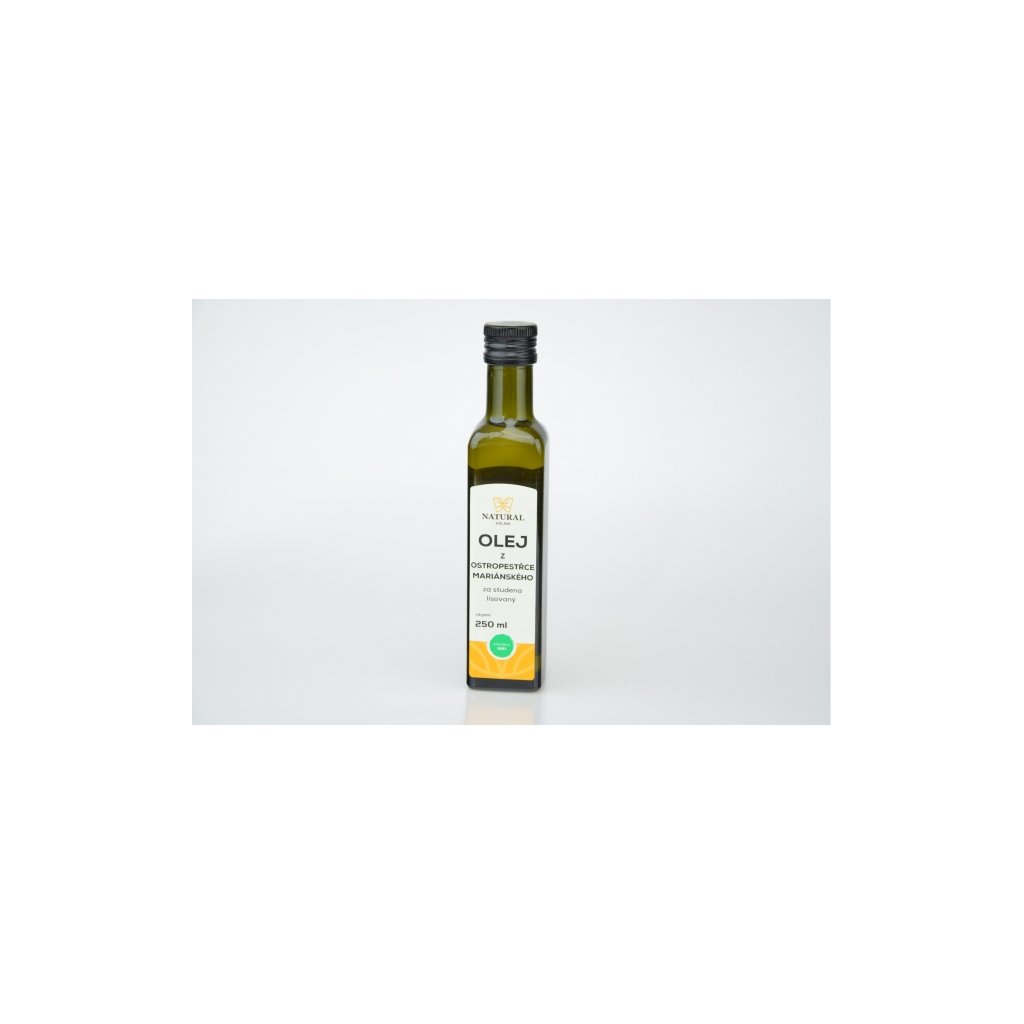Natural olej z ostropestřce mariánského za studena lisovaný 250ml