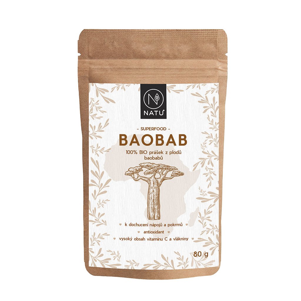 Natu Baobab BIO prášek 80g