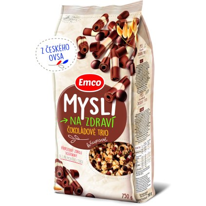 Emco Mysli křupavé čokoládové trio 750g