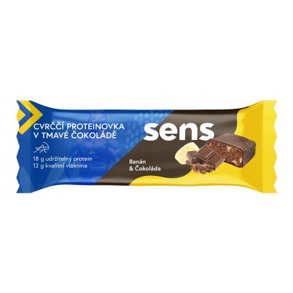 Sens-cvrcci-proteinovka-v-tmave-cokolade-banan-&-cokolada-60-g