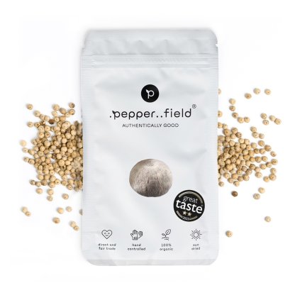 Pepper Field Kampotský pepř bílý - doypack 20g