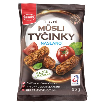 Semix Müsli tyčinky naslano rajče a bazalka 55g