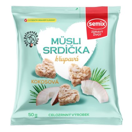 Semix Müsli srdíčka s kokosem 50g