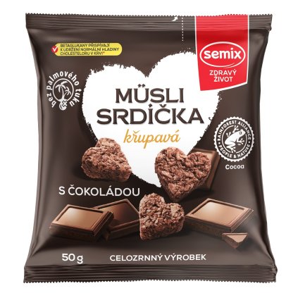 Semix Müsli srdíčka s čokoládou 50g