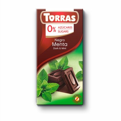 Torras Hořká čokoláda s mátou 75g