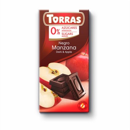 Torras Hořká čokoláda s jablkem 75g