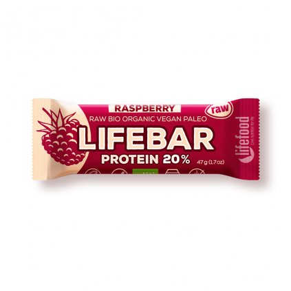 Lifefood LIFEBAR PROTEIN BIO RAW malinová 47g