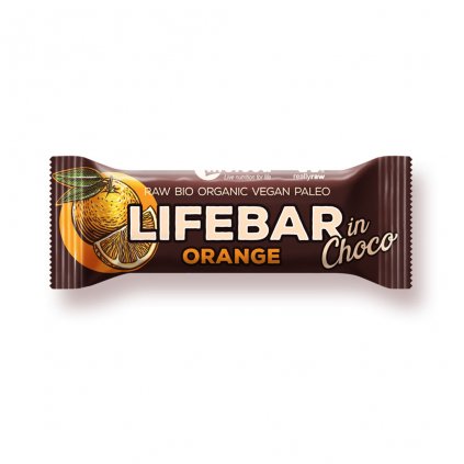 Lifefood LIFEBAR INCHOCO BIO RAW pomerančová 40g