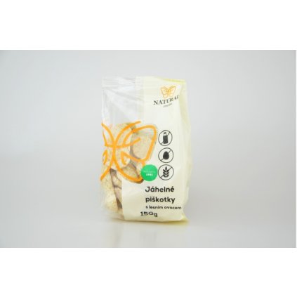 Natural jáhlové bezlepkové piškotky 150g