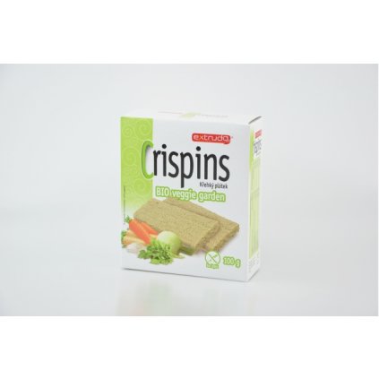 Extrudo crispins BIO křehký plátek veggie garden 100g