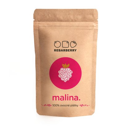 Chytré ovoce 100% ovocné plátky REBARBERRY malina 50g