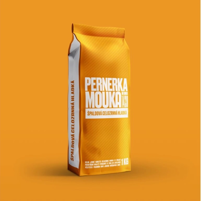Mlýn Perner Pernerka Mouka špaldová celozrnná hladká 1kg