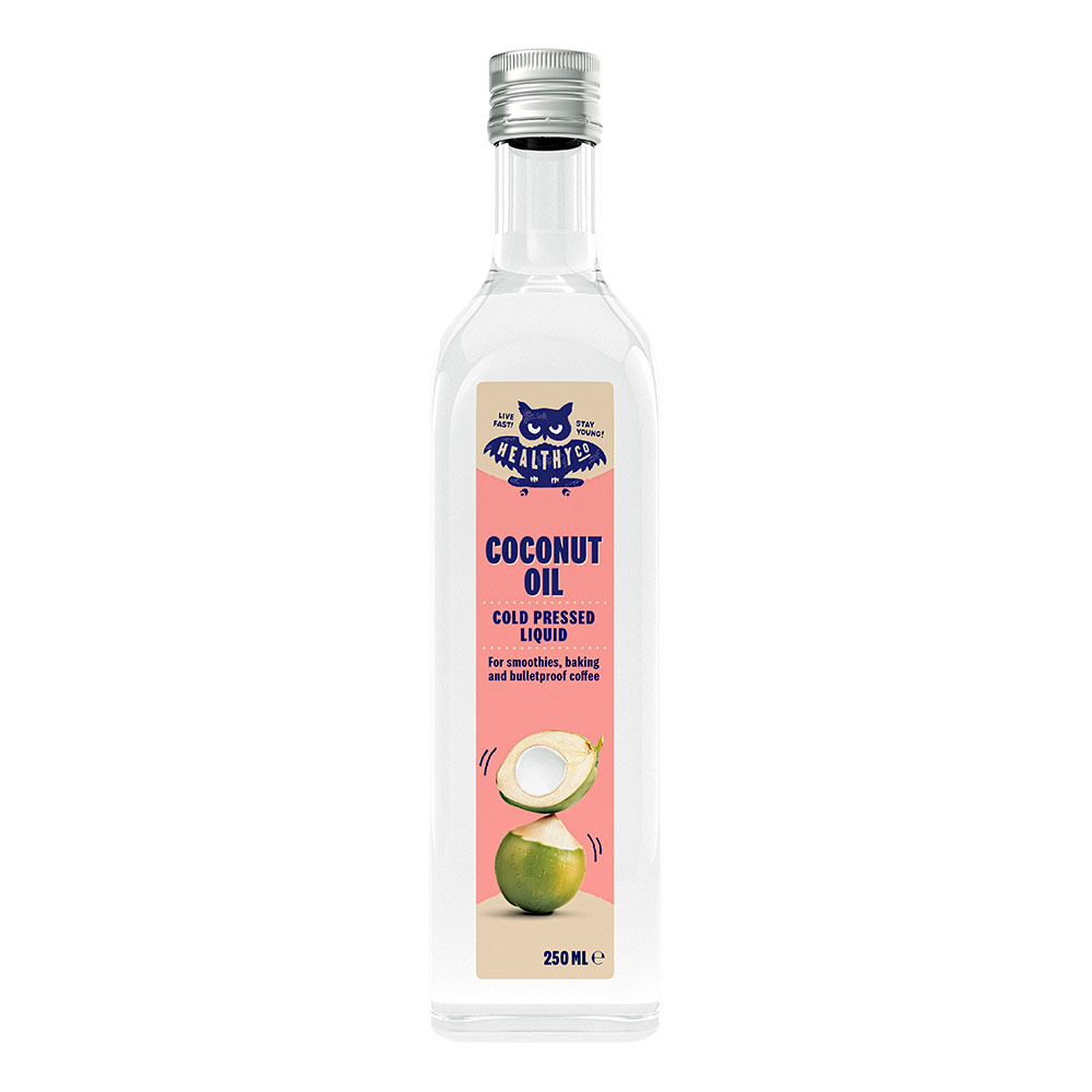HealthyCo Tekutý kokosový olej za studena lisovaný 250ml