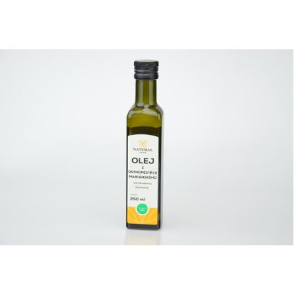 Natural olej z ostropestřce mariánského za studena lisovaný 250ml