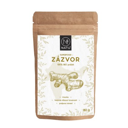 Natu Zázvor BIO prášek 80 g