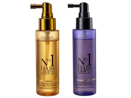 balíček dvou sér proti padání vlasů pro ženy i pro muže No1 Hair od di Angelo cosmetics