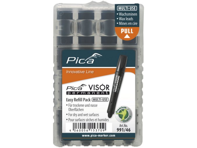 991 46 visor permanent refills black web