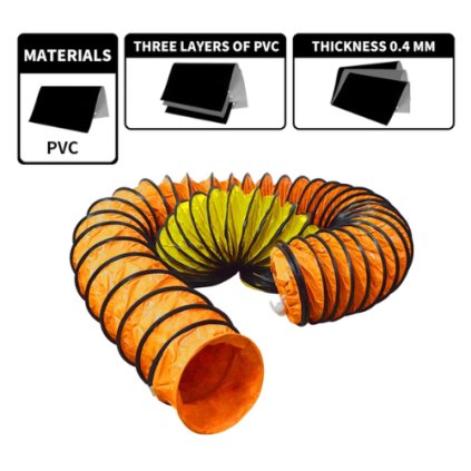 PVC flexibilní vzduchotechnická hadice – pro HVAC a elektroinstalace