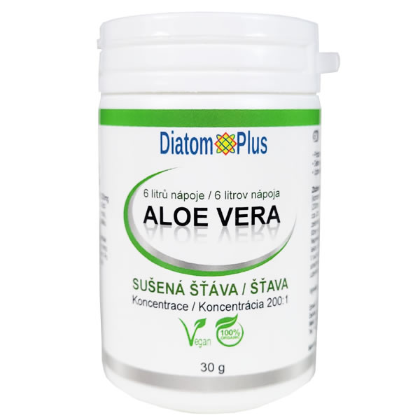 DiatomPlus Aloe Vera sušená šťáva prášek koncentrace 200:1 30gr, 10000ml