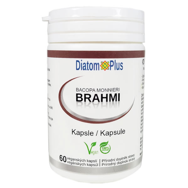 DiatomPlus Brahmi - Bacopa Monnieri, 60 vegan kapslí