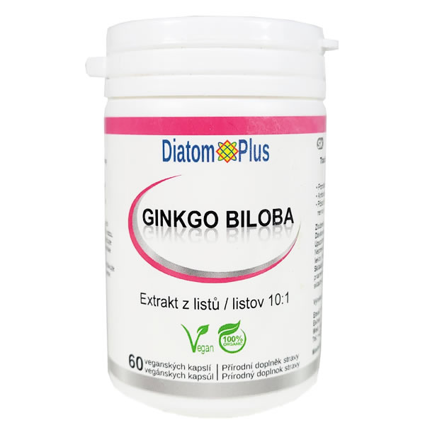 DiatomPlus Ginkgo Biloba EXTRAKT 10:1, 60 kapslí