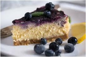 Čučoriedkový cheesecake