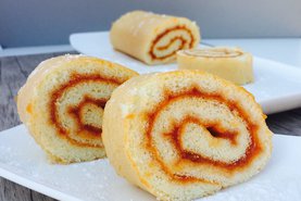 Bezlepková piškótová roláda