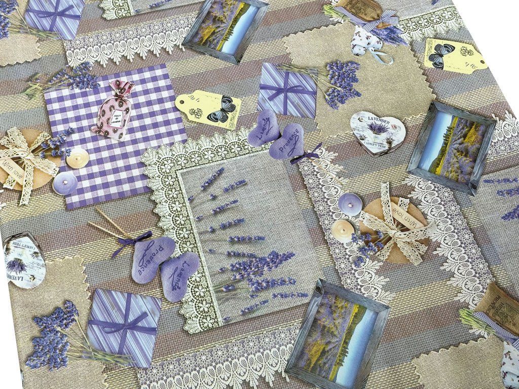 PVC terítő - Vintage Levendula