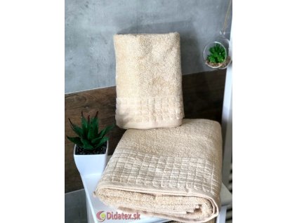 Exkluzív frottír törülköző - cappuccino 50x90 cm (A törülközők mérete 50x90 cm)