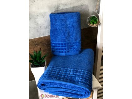 Exkluzív frottír törülköző - kék 50x90 cm (A törülközők mérete 50x90 cm)