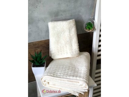 Exkluzív frottír törülköző - vajas (A törülközők mérete 50x90 cm)