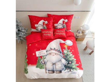 HAPPY NEW YEAR fotó ágynemű (Ágynemű mérete 140x200 cm, A csomag tartalma 3 Készletcsomagolás)