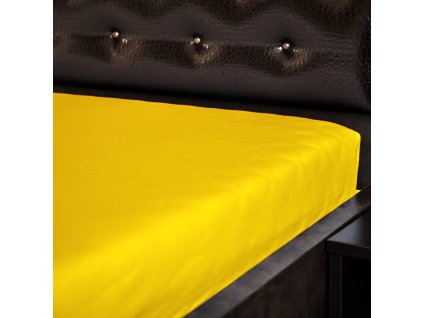 Jersey lepedő - sötét sárga (Méretek 60x120 cm)