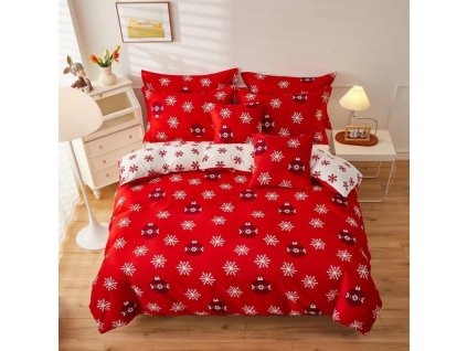 KARÁCSONYI DÍSZ fotó ágynemű (Ágynemű mérete 140x200 cm, A csomag tartalma 7 Készletcsomagolás)