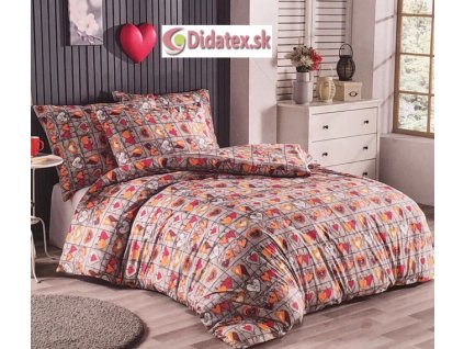 M- Hearts 3 pamut ágynemű DeLuxe (Ágynemű mérete 140x200 cm, A csomag tartalma Készletcsomagolás)