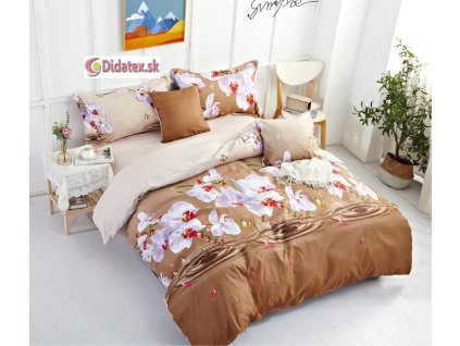 ORCHIDEA krepp ágynemű 140x200 cm (Ágynemű mérete 140x200 cm, A csomag tartalma 3 Készletcsomagolás)